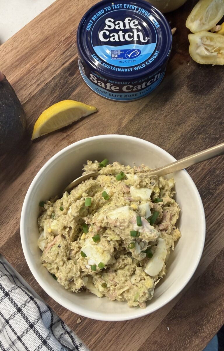 High-Protein Tuna Quinoa Salad with Avocado